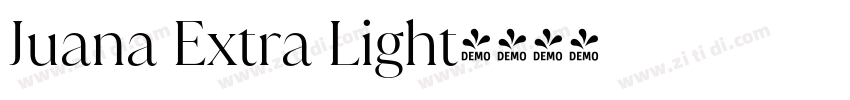 Juana Extra Light字体转换